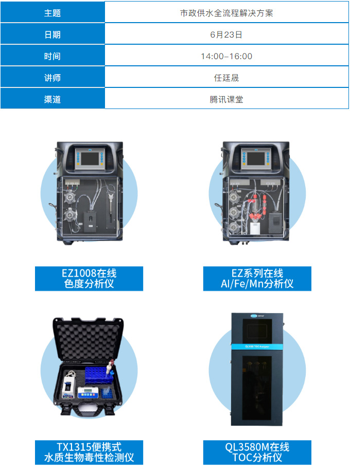 在线课堂：市政供水全流程解决方案