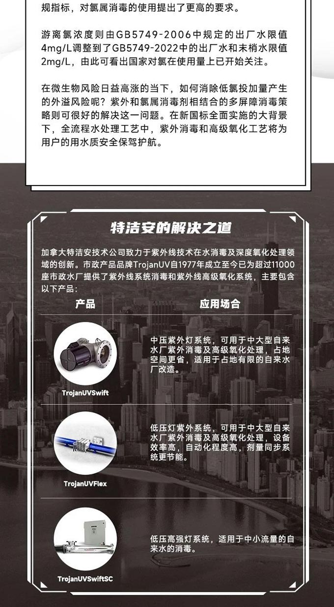 新老客户回馈 | 自来水紫外消毒和高级氧化：特洁安的解决之道